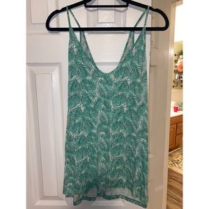 Green Palm tank top